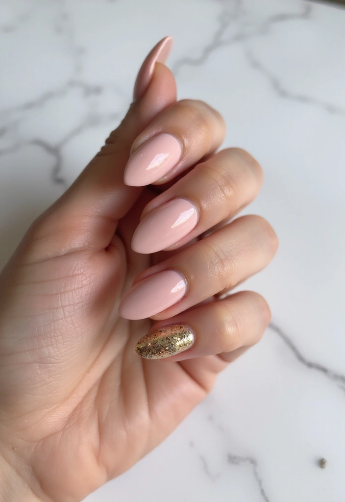 30 Stunning Wedding Nails Designs Every Bride Should Try 4 30 Stunning Wedding Nails Designs Every Bride Should Try - 4. Metallic Accents