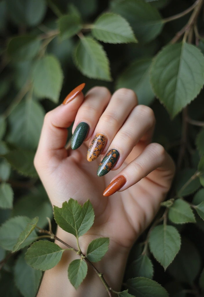 30 Stunning Wedding Nails Designs Every Bride Should Try 5 30 Stunning Wedding Nails Designs Every Bride Should Try - 5. Nature-Inspired Designs