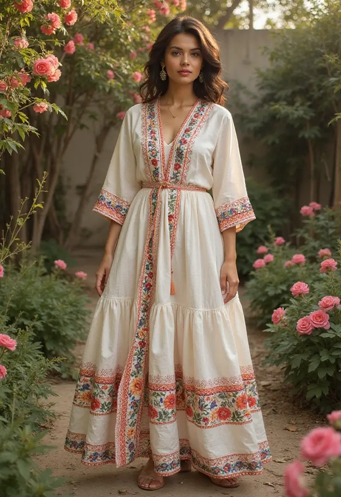 30 Stylish Indian Wedding Guest Outfits You’ll Want to Wear - 15. Layered Ethnic Dress