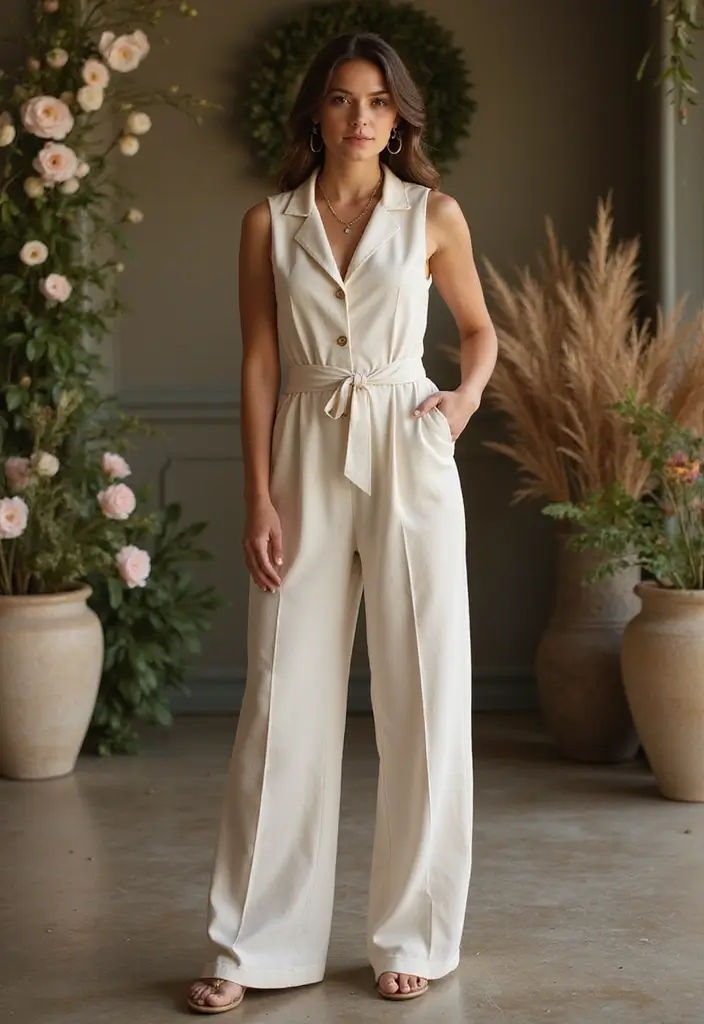 30 Stylish Indian Wedding Guest Outfits You’ll Want to Wear - 17. Sustainable Jumpsuit