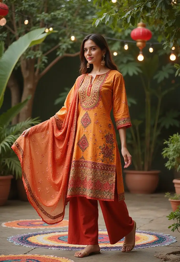30 Stylish Indian Wedding Guest Outfits You’ll Want to Wear - 4. Eco-Friendly Chanderi Kurta