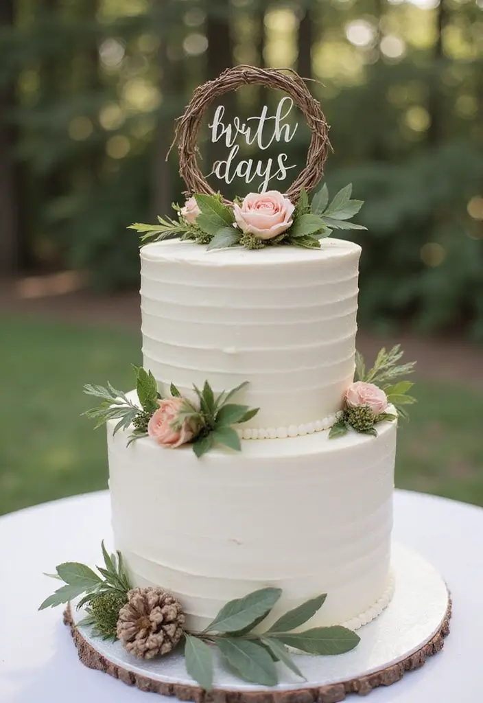 30 Unique Wedding Ideas That Make Your Celebration One-of-a-Kind - 26. Nature-Inspired Wedding Cake Toppers