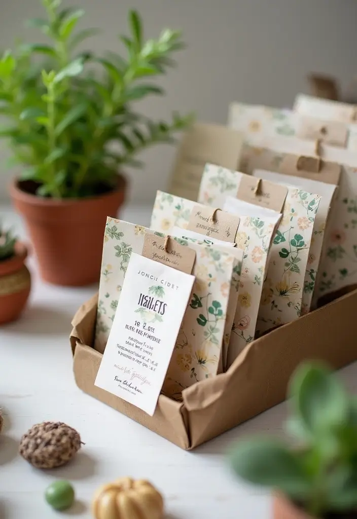 30 Unique Wedding Ideas That Make Your Celebration One-of-a-Kind - 3. Plantable Wedding Favors