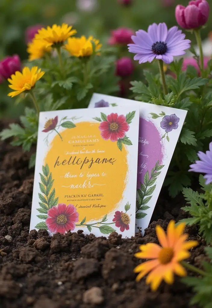 30 Wedding Invitation Ideas That Are Unique and Memorable 1 30 Unique and Memorable Eco-Friendly Wedding Invitation Ideas - 1. Plantable Invitations