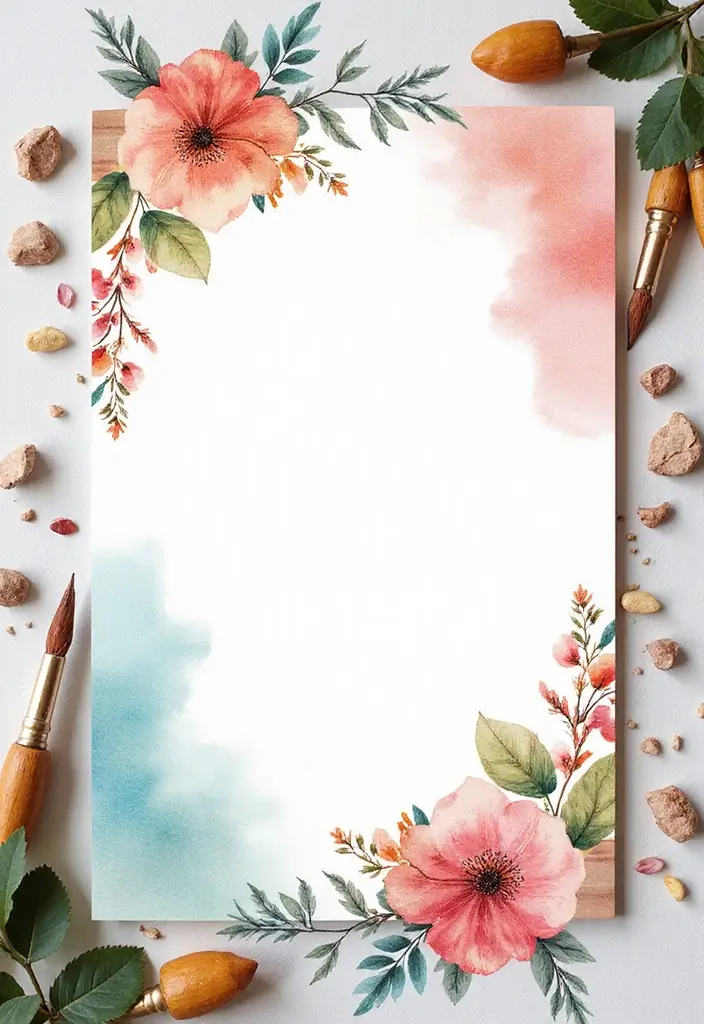 30 Wedding Invitation Ideas That Are Unique and Memorable 11 30 Unique and Memorable Eco-Friendly Wedding Invitation Ideas - 11. Watercolor Invitations