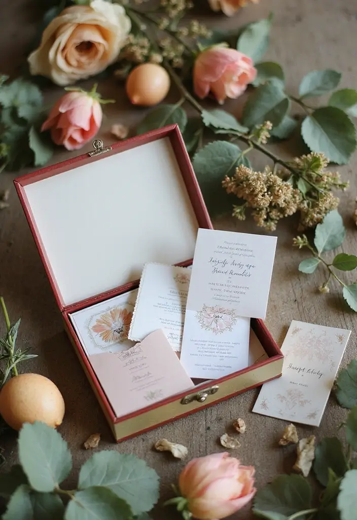 30 Wedding Invitation Ideas That Are Unique and Memorable 14 30 Unique and Memorable Eco-Friendly Wedding Invitation Ideas - 14. Invitation Boxes