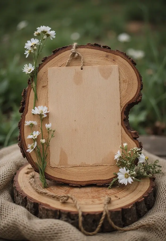30 Wedding Invitation Ideas That Are Unique and Memorable 15 30 Unique and Memorable Eco-Friendly Wedding Invitation Ideas - 15. Rustic Wood Invitations