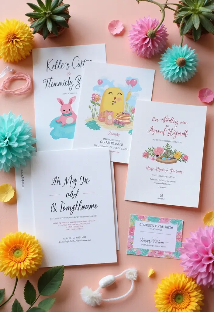 30 Wedding Invitation Ideas That Are Unique and Memorable 26 30 Unique and Memorable Eco-Friendly Wedding Invitation Ideas - 26. Whimsical Invitations