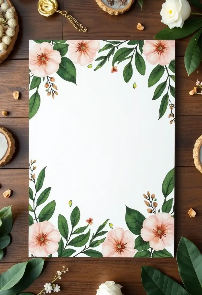 30 Wedding Invitation Ideas That Are Unique and Memorable 8 30 Unique and Memorable Eco-Friendly Wedding Invitation Ideas - 8. Nature-Based Designs