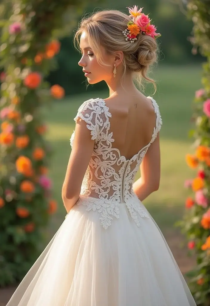 30 Updo Hairstyles for Weddings That Never Go Out of Style - 28. Sun-Kissed Updo