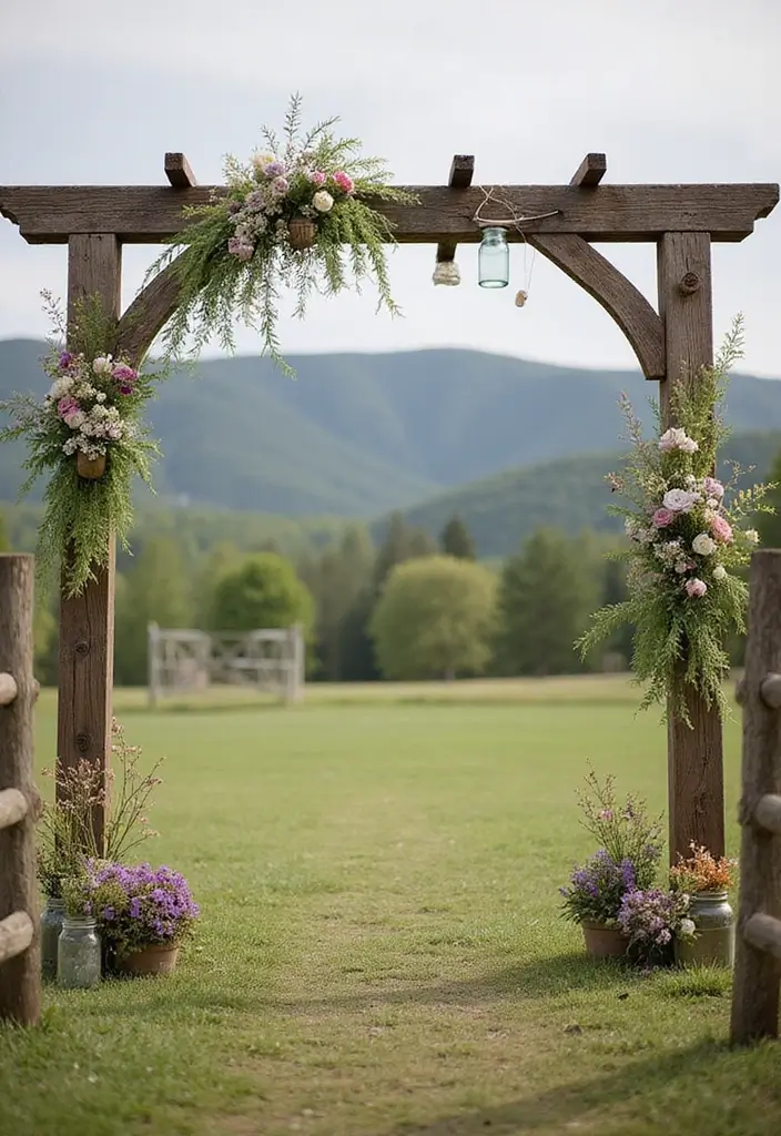 30 Wedding Arch Ideas That Set the Perfect Backdrop for Vows - 17. Farmhouse Style Arch