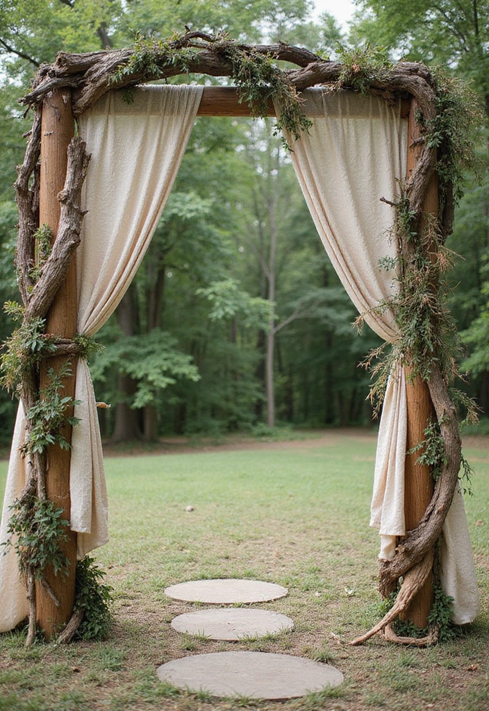30 Wedding Arch Ideas That Set the Perfect Backdrop for Vows - 27. Mixed Media Arch
