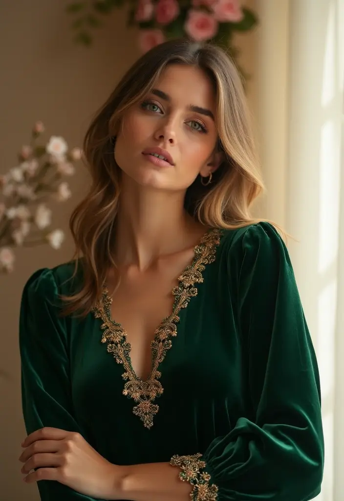 30 Wedding Blouse Designs That Elevate Every Bridal Saree 1 30 Wedding Blouse Designs That Elevate Every Bridal Saree - 1. The Classic Velvet Blouse