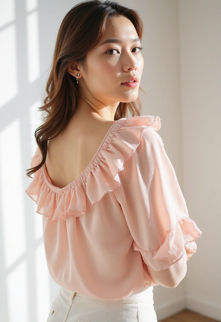 30 Wedding Blouse Designs That Elevate Every Bridal Saree 18 30 Wedding Blouse Designs That Elevate Every Bridal Saree - 18. Ruffled Blouse Design