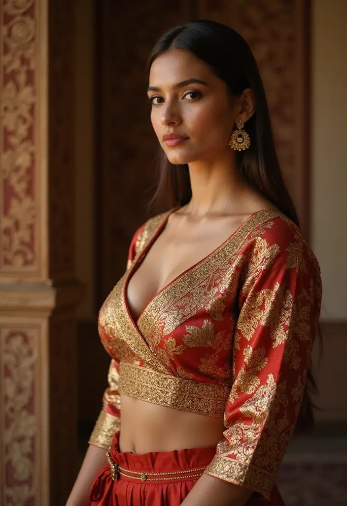 30 Wedding Blouse Designs That Elevate Every Bridal Saree 4 30 Wedding Blouse Designs That Elevate Every Bridal Saree - 4. The Regal Banarasi Blouse