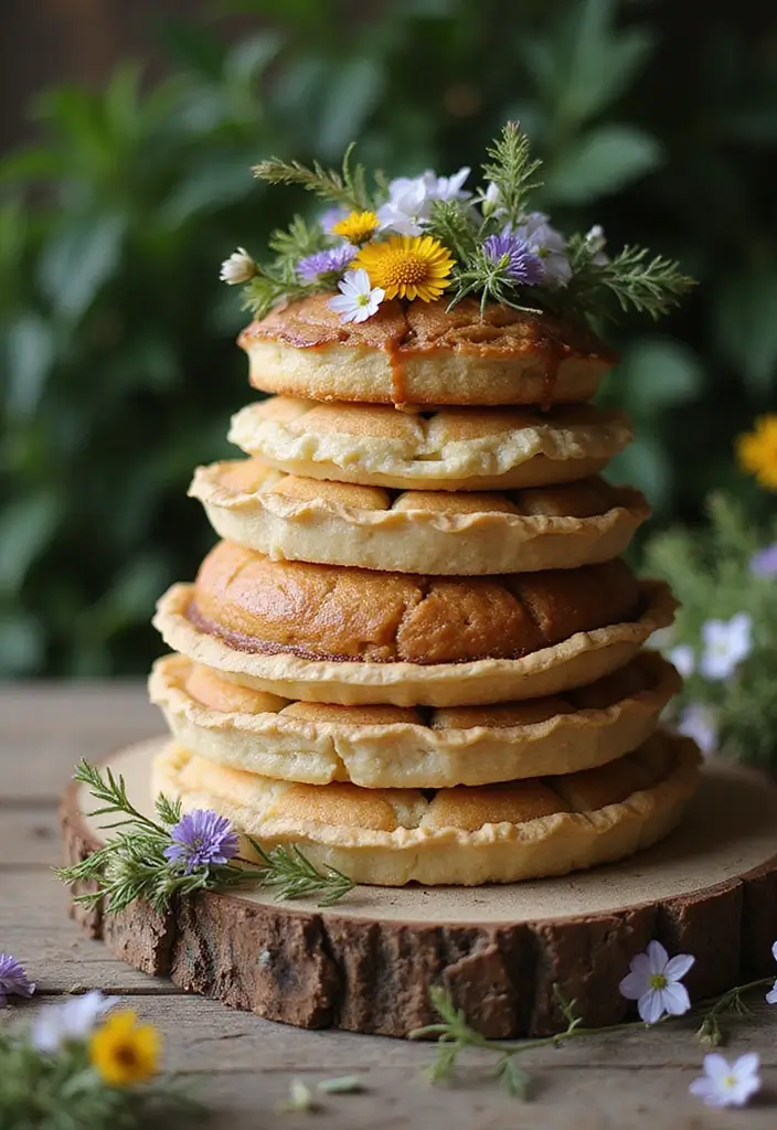 30 Wedding Cake Ideas That Are Almost Too Pretty to Eat 10 30 Wedding Cake Ideas That Are Almost Too Pretty to Eat - 10. Pie Cake