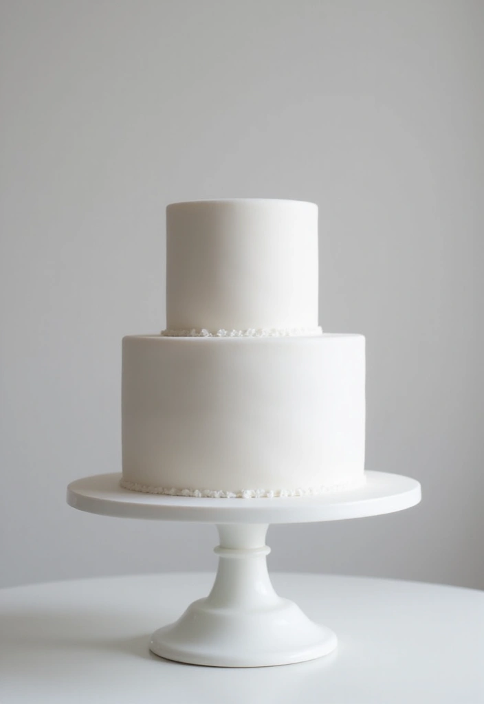 30 Wedding Cake Ideas That Are Almost Too Pretty to Eat 8 30 Wedding Cake Ideas That Are Almost Too Pretty to Eat - 8. Minimalist Cake