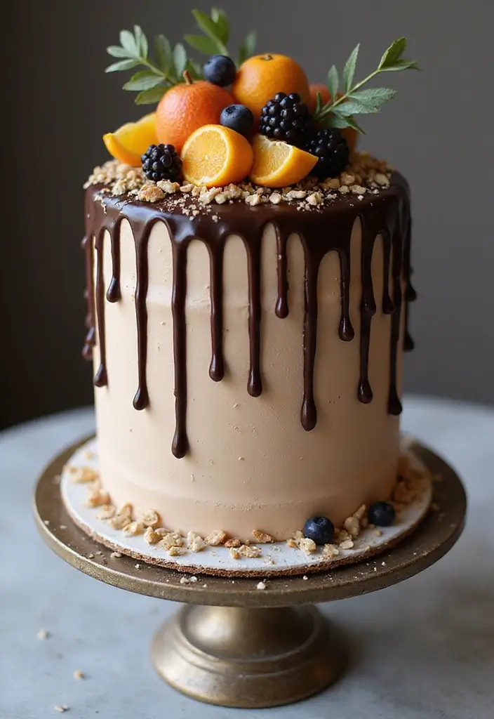30 Wedding Cake Ideas That Are Almost Too Pretty to Eat 9 30 Wedding Cake Ideas That Are Almost Too Pretty to Eat - 9. Chocolate Drip Cake