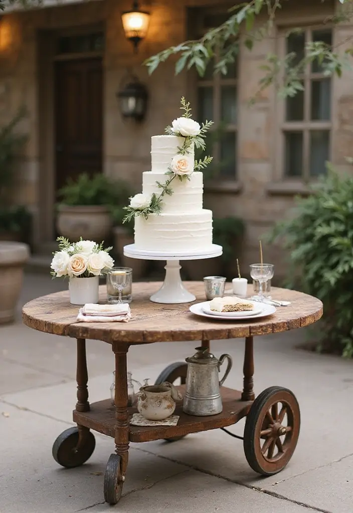 30 Wedding Cake Table Decorations That Make a Statement 24 30 Wedding Cake Table Decorations That Make a Statement - 24. Creative Table Shapes