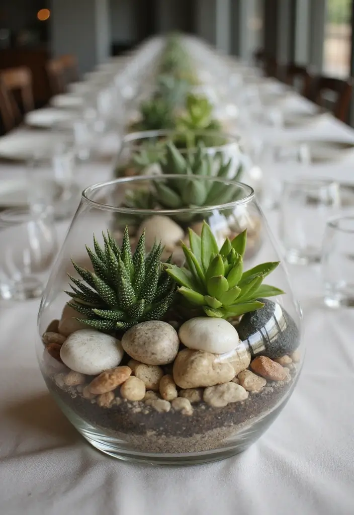 30 Wedding Decor Ideas to Wow Your Guests Instantly - 11. Terrarium Centerpieces