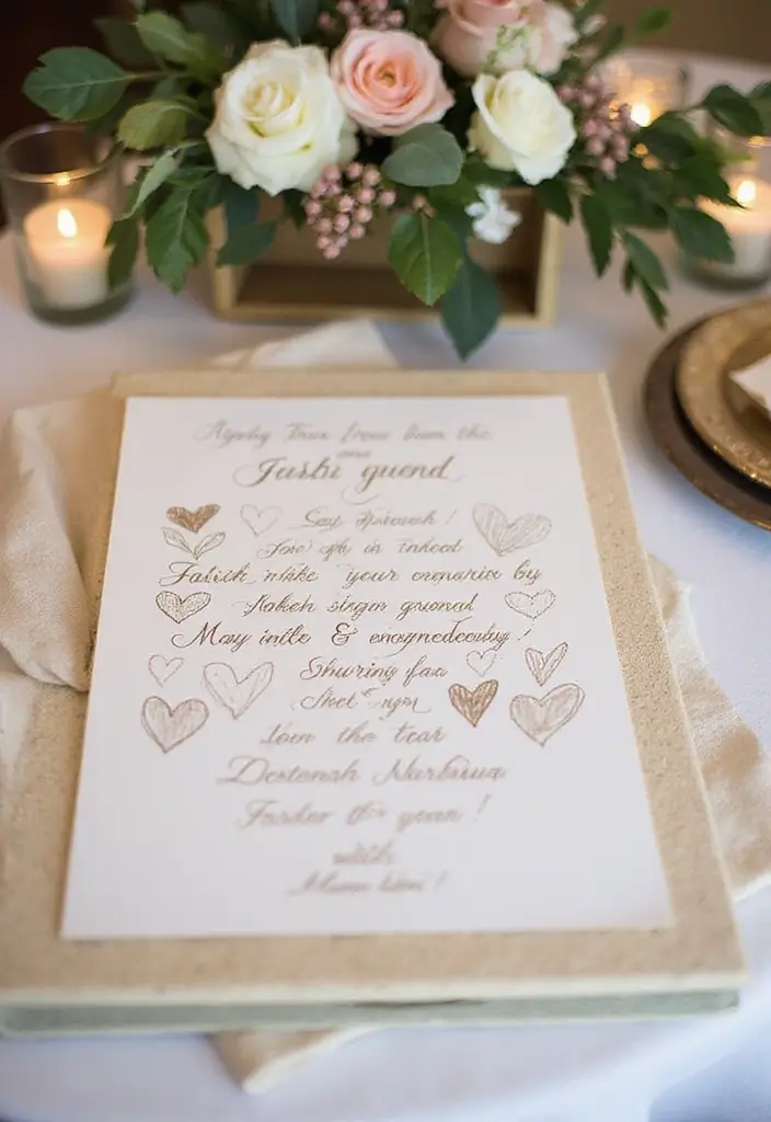 30 Wedding Decor Ideas to Wow Your Guests Instantly - 22. Sustainable Guest Book Alternatives