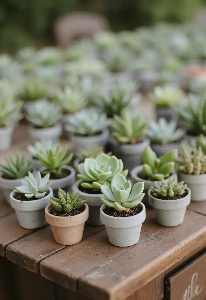 30 Wedding Decor Ideas to Wow Your Guests Instantly - 5. Living Plant Favors