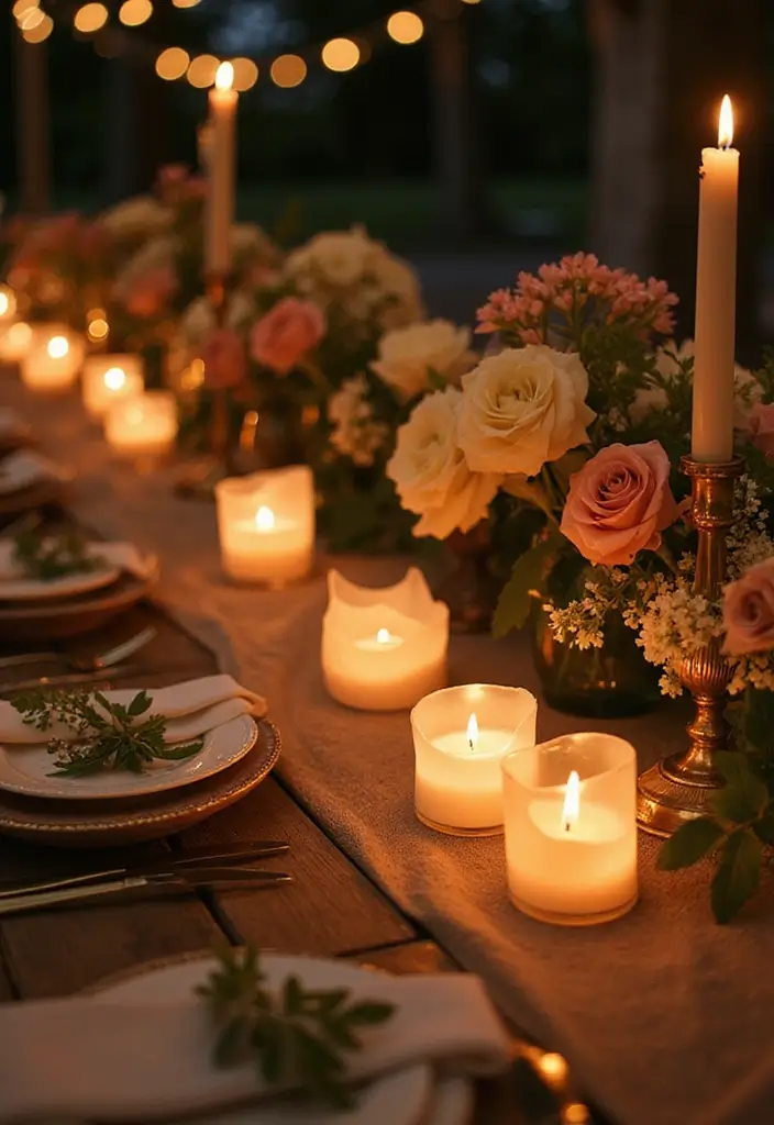 30 Wedding Decor Ideas to Wow Your Guests Instantly - 9. Eco-Friendly Candles