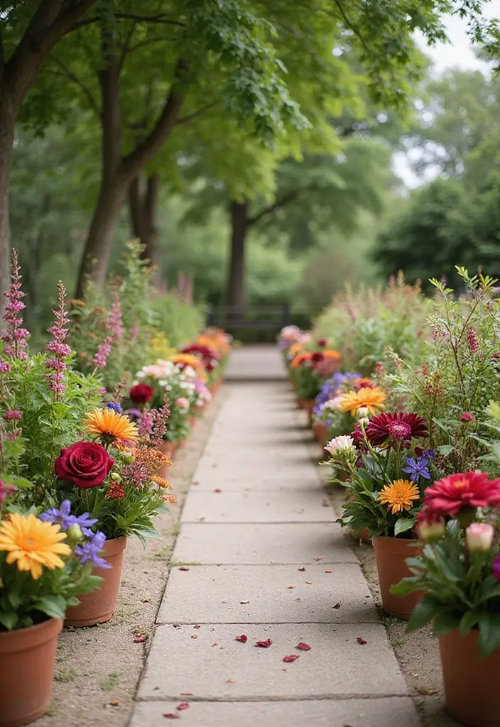 30 Wedding Entrance Decorations That Create a Grand First Impression 2 30 Wedding Entrance Decorations That Create a Grand First Impression - 2. Floral Aisle Markers