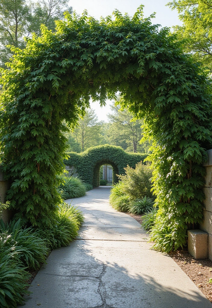 30 Wedding Entrance Decorations That Create a Grand First Impression 23 30 Wedding Entrance Decorations That Create a Grand First Impression - 22. Cascading Greenery