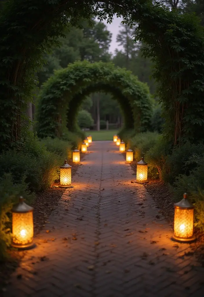 30 Wedding Entrance Decorations That Create a Grand First Impression 3 30 Wedding Entrance Decorations That Create a Grand First Impression - 3. Lantern Lighting