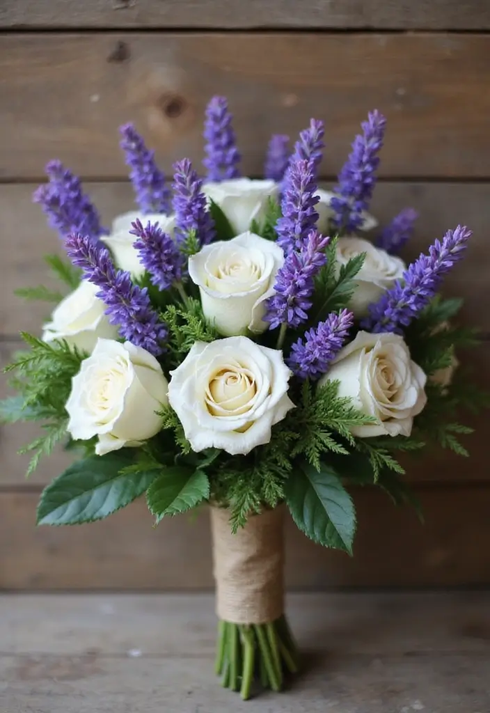 30 Wedding Flower Arrangements That Add Romance to Every Corner - 7. Charming Lavender Bouquets