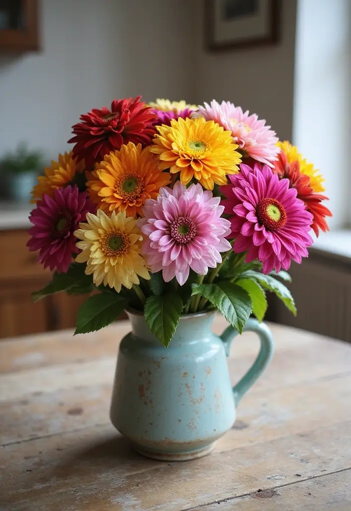 30 Wedding Flower Arrangements That Add Romance to Every Corner - 8. Vibrant Dahlia Centerpieces