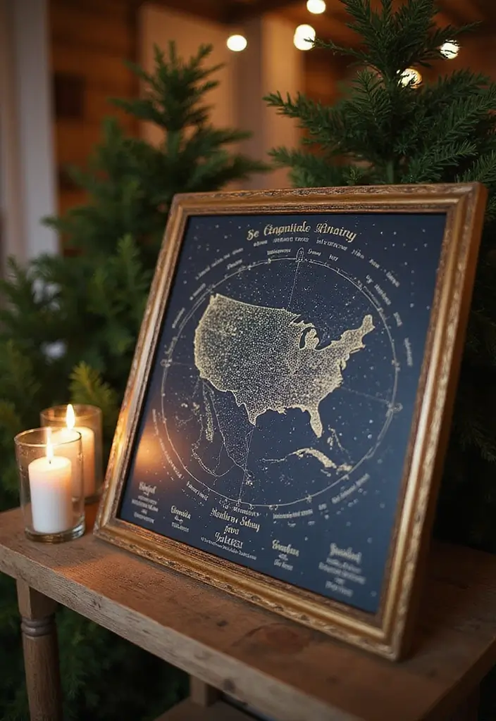 30 Wedding Guest Book Ideas That Are Fun and Creative 23 30 Wedding Guest Book Ideas That Are Fun and Creative - 23. Signature Star Map