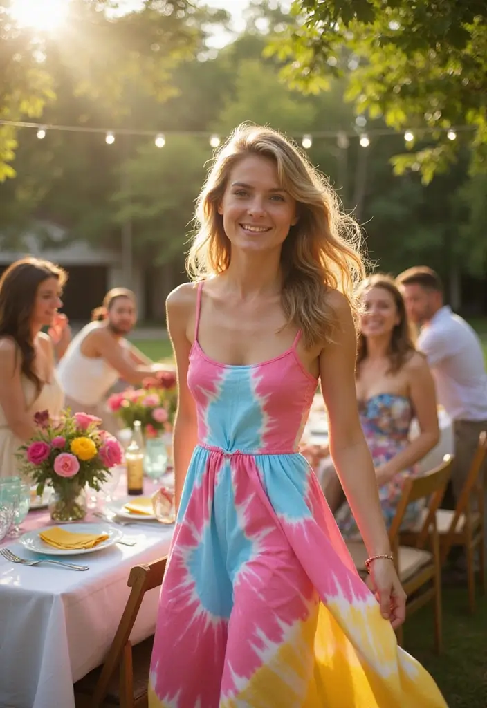 30 Wedding Guest Dresses for Summer That Are Stylish and Breezy - 10. Tie-Dye Dress