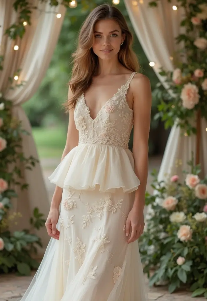 30 Wedding Guest Dresses for Summer That Are Stylish and Breezy - 22. Eco-Friendly Peplum Dress