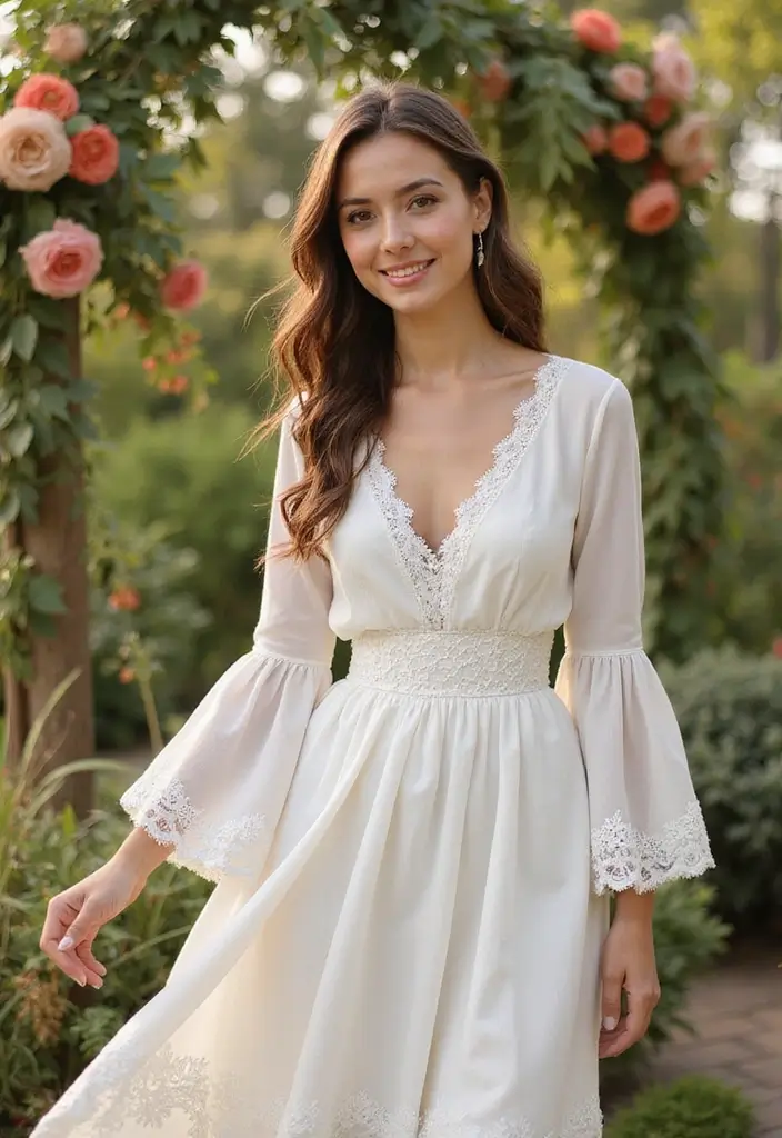 30 Wedding Guest Dresses for Summer That Are Stylish and Breezy - 28. Eco-Friendly Bell Sleeve Dress