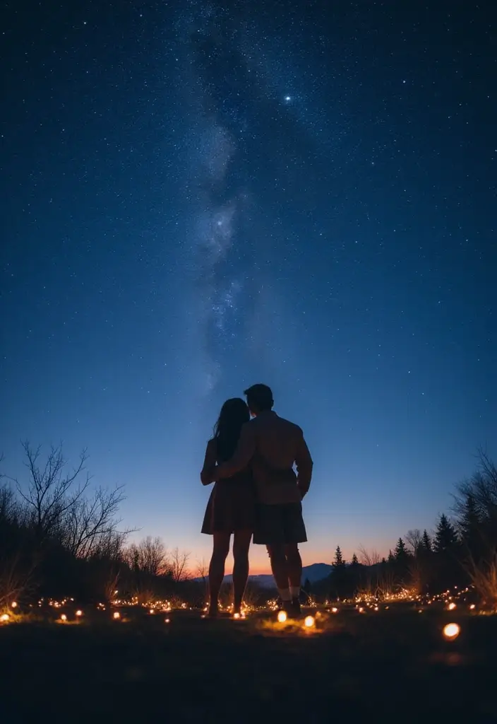 30 Wedding Photo Ideas That Will Make Your Big Day Unforgettable 15 30 Wedding Photo Ideas That Will Make Your Big Day Unforgettable - 15. Starry Night Skies
