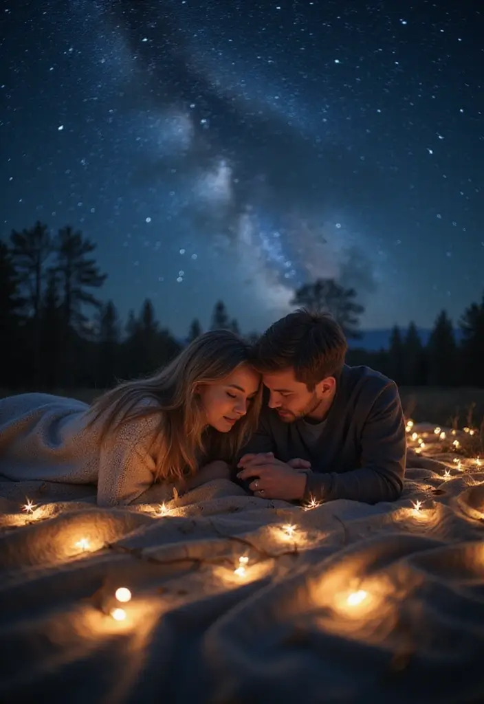 30 Wedding Photoshoot Ideas Every Couple Should Try at Least Once - 8. Starry Night