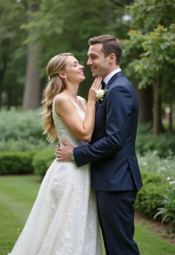 30 Wedding Picture Poses You’ll Want to Save for Your Photographer - 1. Whispering Secrets
