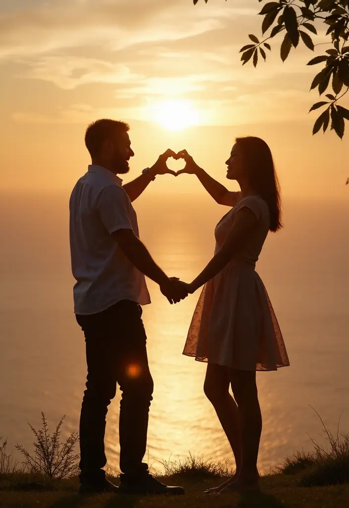 30 Wedding Picture Poses You’ll Want to Save for Your Photographer - 18. The Heart Shape