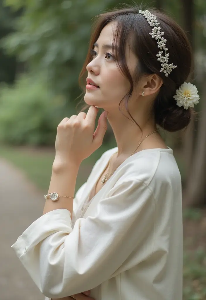 30 Wedding Picture Poses You’ll Want to Save for Your Photographer - 21. The Quiet Reflection