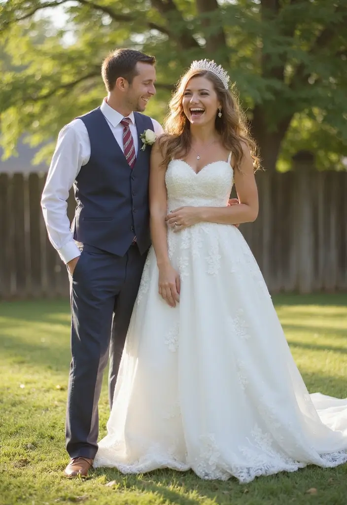 30 Wedding Picture Poses You’ll Want to Save for Your Photographer - 3. Embracing Laughter