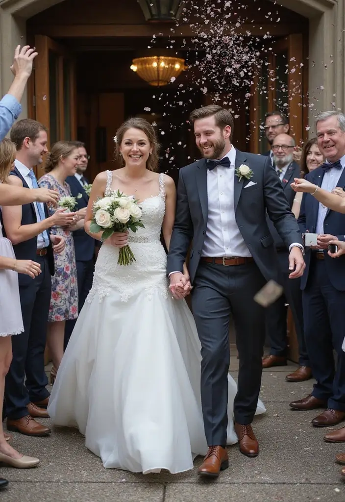 30 Wedding Picture Poses You’ll Want to Save for Your Photographer - 30. The Happy Send-Off