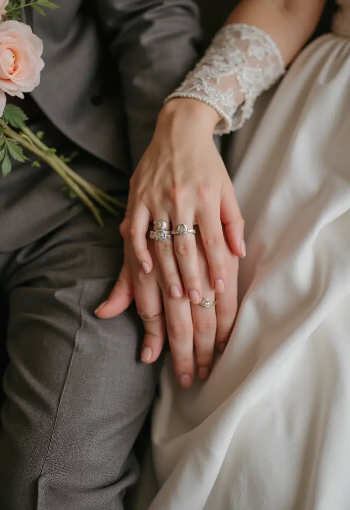 30 Wedding Picture Poses You’ll Want to Save for Your Photographer - 7. Close-Up of Hands