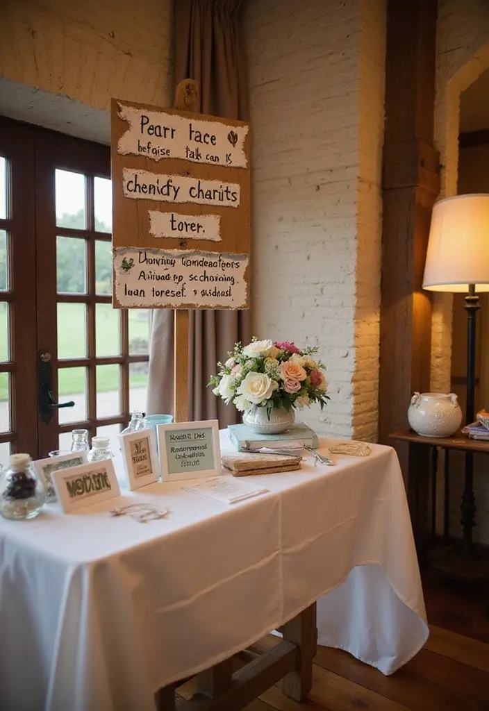 30 Wedding Reception Ideas Guests Will Remember Forever - 15. Charity Contributions
