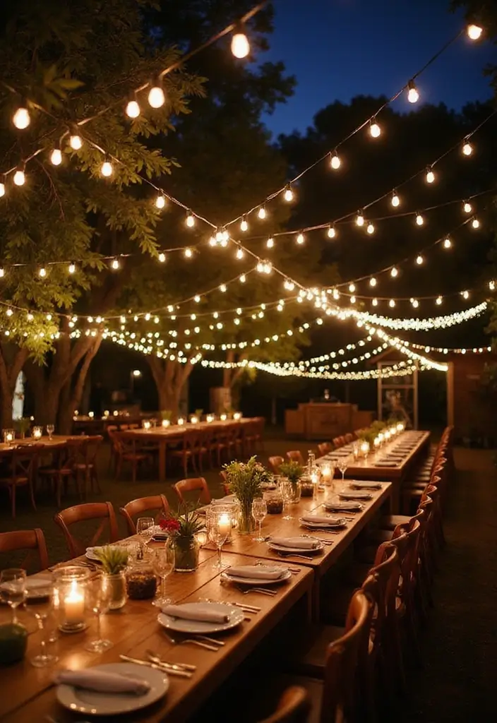 30 Wedding Reception Ideas Guests Will Remember Forever - 16. Solar-Powered Lighting