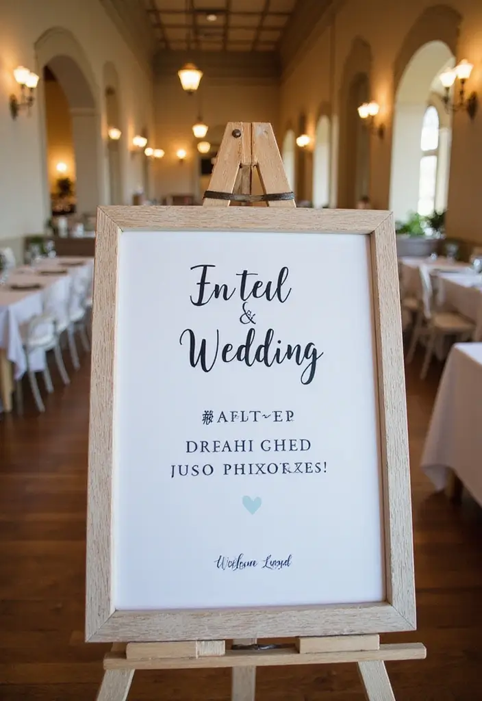 30 Wedding Reception Ideas Guests Will Remember Forever - 21. Wedding Hashtag for Social Media