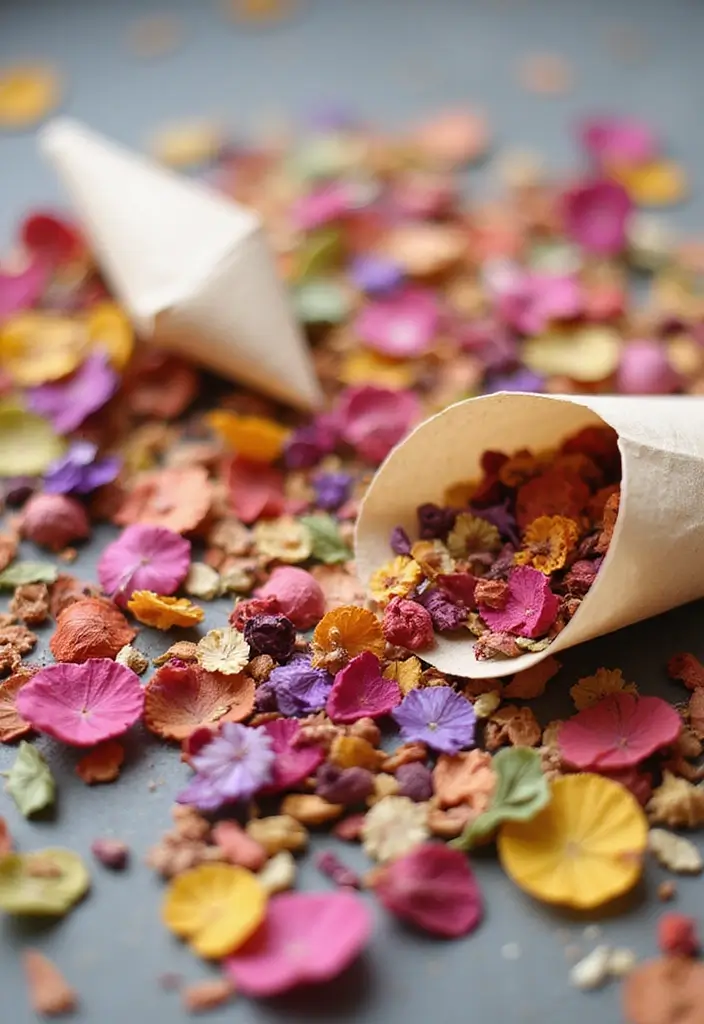 30 Wedding Reception Ideas Guests Will Remember Forever - 3. Eco-Friendly Confetti