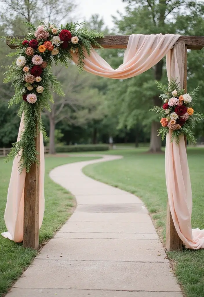 30 Wedding Stage Decorations That Transform Any Venue Into a Fairytale 1 30 Wedding Stage Decorations That Transform Any Venue Into a Fairytale - 1. Rustic Wooden Arch