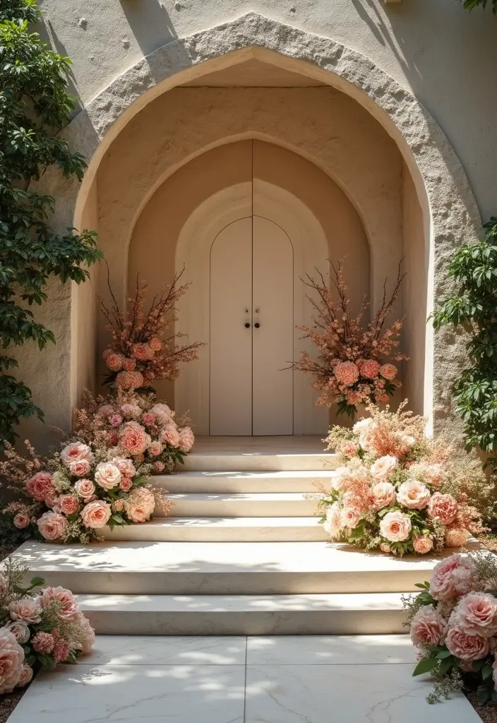30 Wedding Stage Decorations That Transform Any Venue Into a Fairytale 22 30 Wedding Stage Decorations That Transform Any Venue Into a Fairytale - 22. Natural Stone Accents